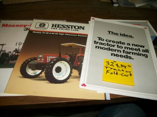 Lot of 4 Massey Ferguson Brochures and 1 Hesston brochure - Afbeelding 1 van 6