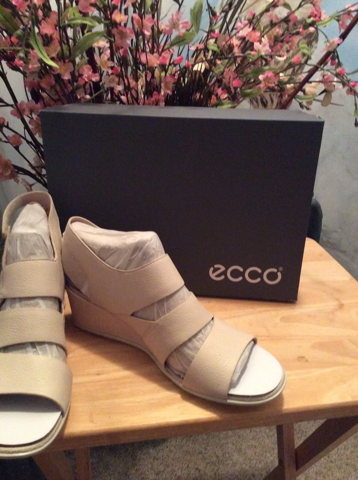 Sandalo da donna Ecco forma vaniglia 35 zeppa taglia 10