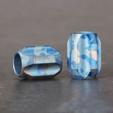 Titanium Alloy Parachute Cord Lanyard Pendant DIY Bead Keychain Necklace EDC