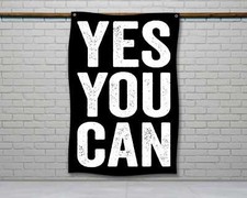 Motivational Home Gym Flag - Fitness Wall Art Decor