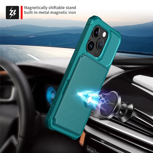 For iPhone 16e 15 14 13 12 11 Pro Max Plus X Wallet Leather Card Slot Case Cover - Picture 3 of 67