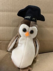 Collector Only TY Beanie Baby WISE the owl class of ‘98 Retired Rare W/tag Error