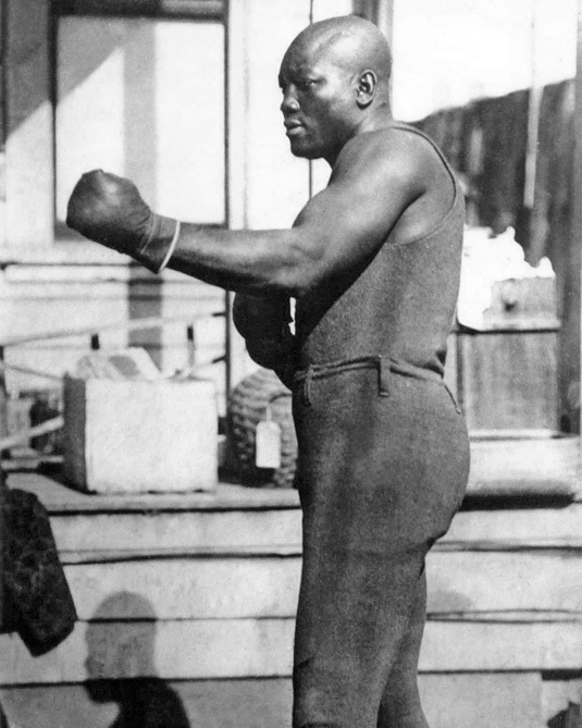 Jack Johnson モノクロポスター Historical Poster Print: Jack Johnson, Heavyweight Champion