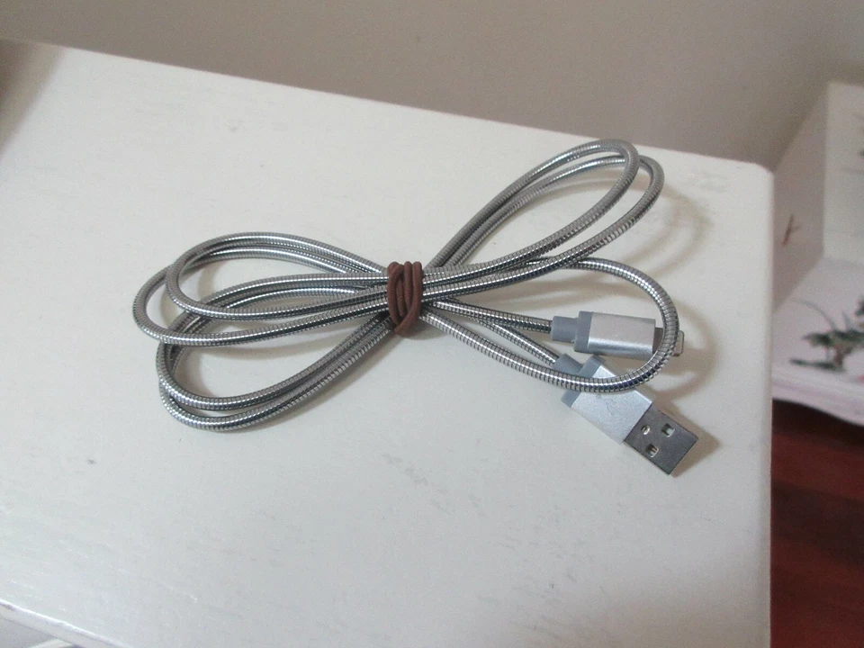 Кабель PowerXcel 4 фута металлический Micro USB быстрая зарядка и маршрутизатор Cisco Linksys - Изображение 2 из 4