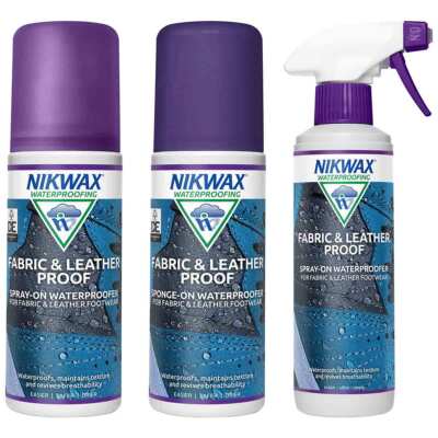 Nikwax Fabric Leather Proof Waterproofing for Hiking, Walking