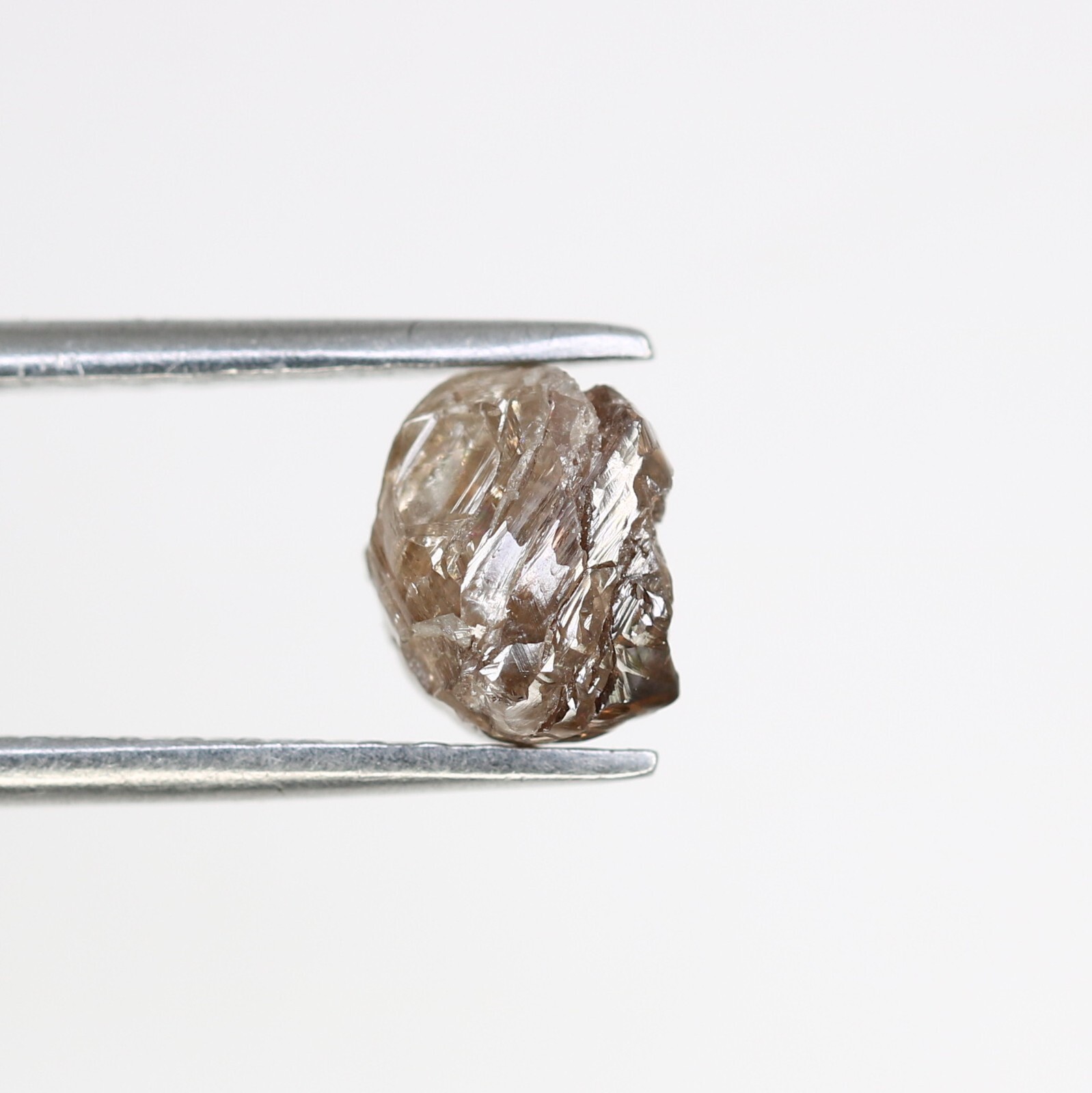 1.73ct Natural Brown Irregular Cut Rough Diamond for Girlfriend