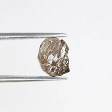1.73ct Natural Brown Irregular Cut Rough Diamond for Girlfriend