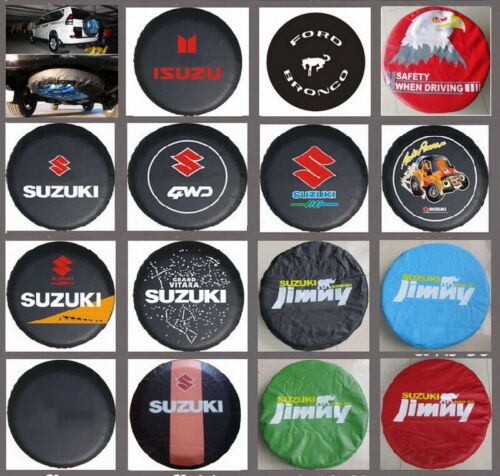 For Suzuki Land Rover Jeep Cars Spare Tyre Tire Wheel Cover Bag Pouch Protector - Afbeelding 1 van 52