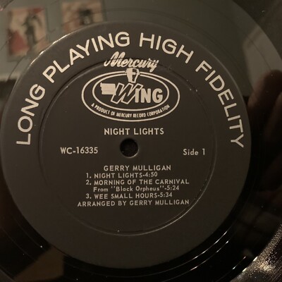 GERRY MULLIGAN - Night Lights - MERCURY WC 16335 ST LP 1967
