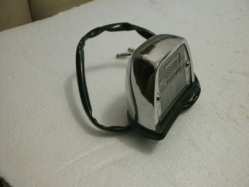 SET/2 MGB LICENSE PLATE LAMPS , CHROME METAL 75-80 MGB , SPITFIRE , MG MIDGET - Picture 3 of 5