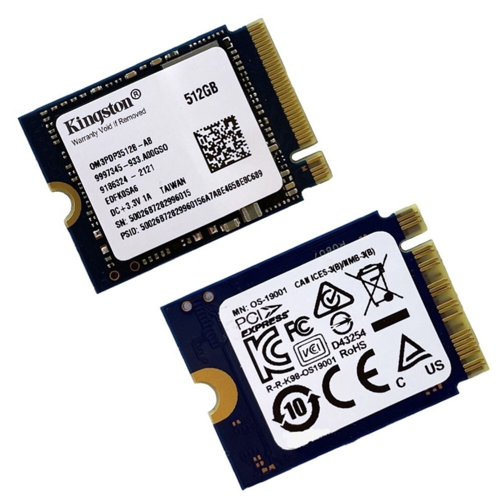 Kingston 512GB SSD PCIe 3.0x4 TLC NAND M.2 2230 Solid State