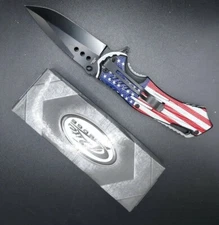 Rite Edge 4.75" U.S.A. Flag Folding Knife