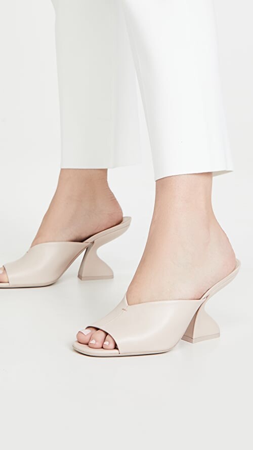 SALVATORE FERRAGAMO Sansu F-Heel Slide Sandal Mule Size 36.5