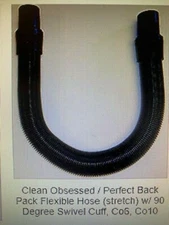 Clean Obsessed CO6,CO10 Vacuum Backpack Flexible Hose Stretch w Swivel Cuff 