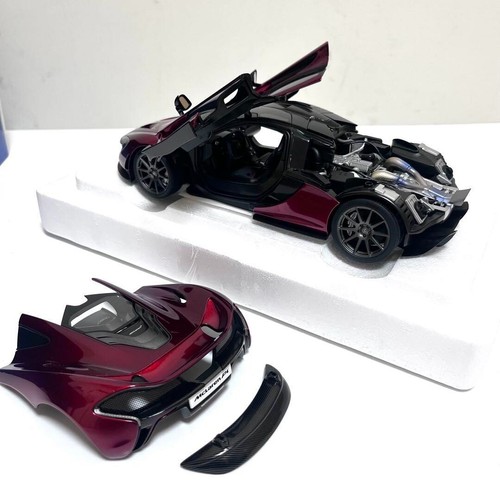 AUTOart 1/18 McLaren P1 VOLCANO ROJO Compuesto Diecast Modelo 76062 con Caja JAPÓN - Imagen 16 de 17