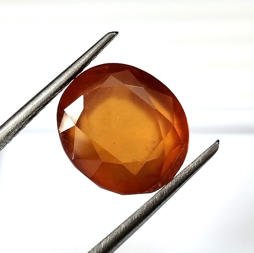 AAA+ Rare Natural Orange Hessonite Garnet Oval Faceted Cut Gemstone 9.80 Carat - Picture 3 of 5