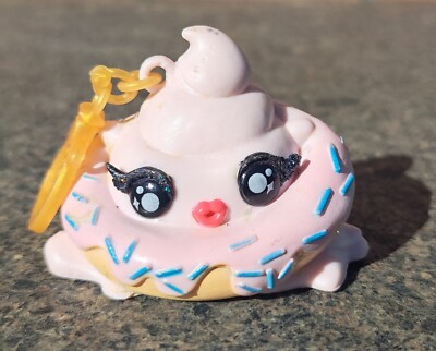 Poopsie Slime Surprise Mini Figures Pink Clip Keychain Donut w/Sprinkles 