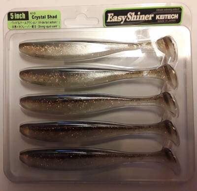 Keitech Easy Shiner 5'' Soft Plastic Lures 410 Crystal Shad Colour