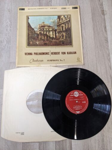 Vienna Philharmonic Orchestra, Herbert von Karajan, Beethoven Symphony No 7 LP - Picture 1 of 16