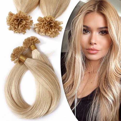 100% Echthaar Remy Keratin Bonding Hair Extensions 200 Strähnen 1G Dick 50/60cm - Bild 20 von 25