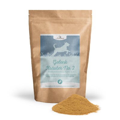 1 kg Gelenk Kräuter No. 2 für Hunde Pulver, Stärkung natürlicher Gelenkfunktion