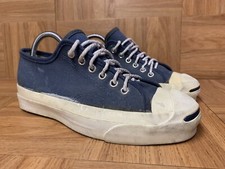 Vintage🇺🇸 Jack Purcell Converse Made In USA Blue Laced OX JP LO Canvas Navy 5