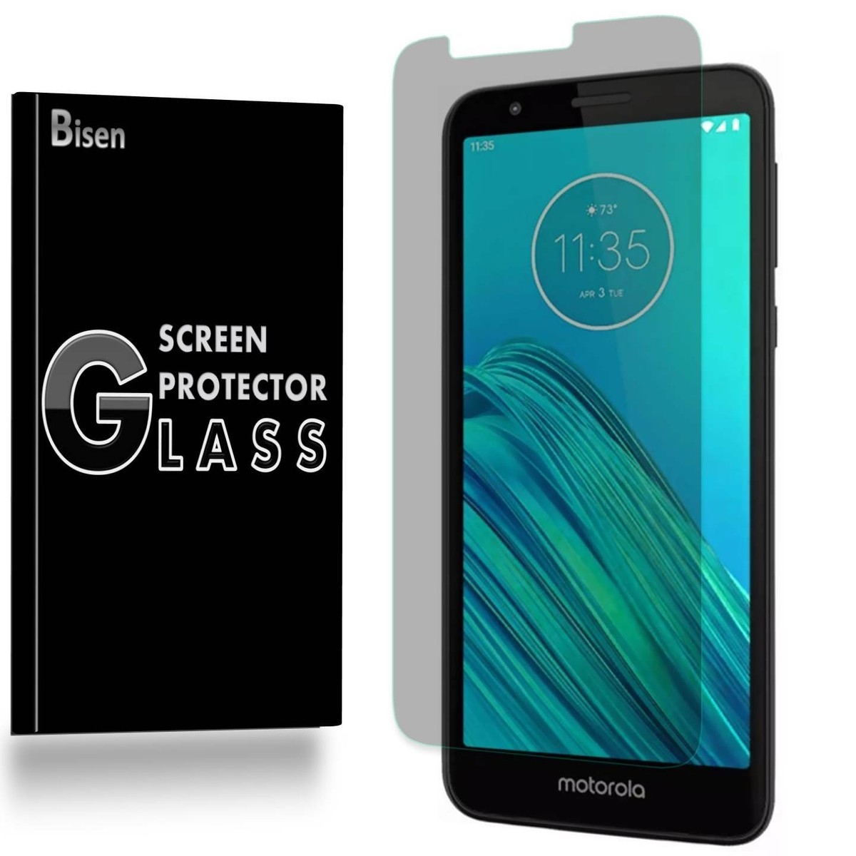 For Motorola Moto E6 [BISEN] Privacy Anti-Spy Tempered Glass