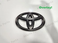 Matte Blackout Front Grille Toyota Overlay Emblem Badge 2022+ Tundra Sequoia