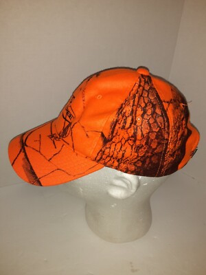 Team Realtree Hunter Orange Camo with Logo Hat Cap Adj Dicks