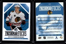 2023-24 SP Authentic Blue Freshman Focus #FF-9 Kevin Korchinski