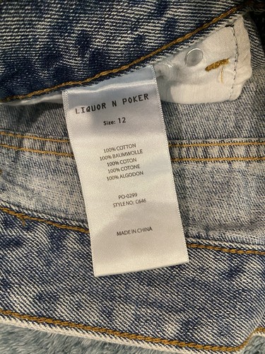 Liquor n Poker Step Waist Jeans - Size 12 Light Wash - Picture 4 of 7
