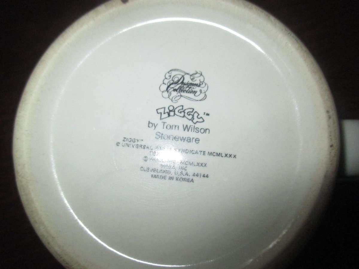 TOM WILSON Vintage ZIGGY TGIF Stoneware 10 Oz. DRINKING CUP/MUG