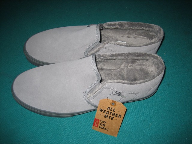 slip on vans with fur inside