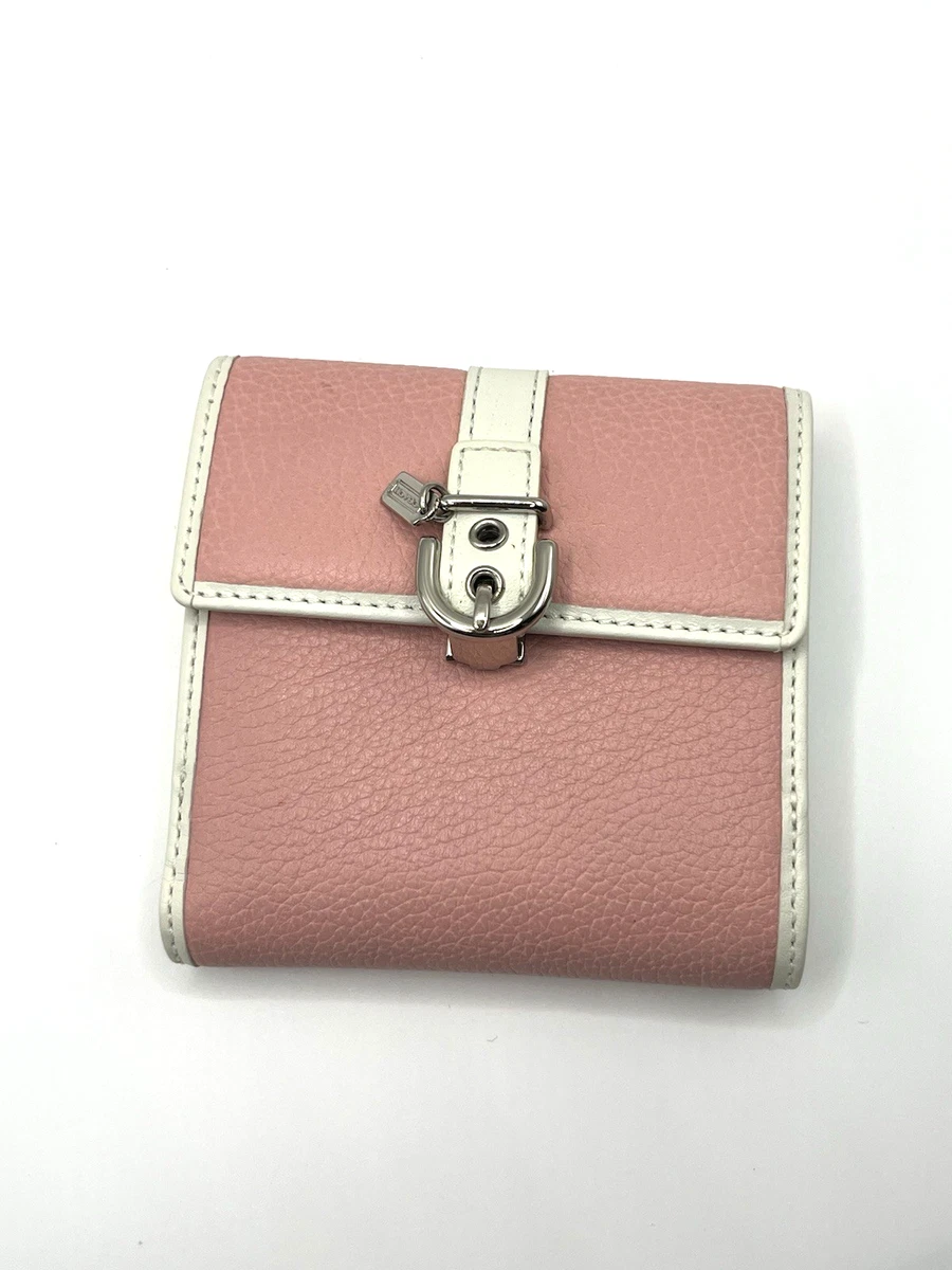 小物 Vintage Coach bifold wallet clasp white Coach White Wallets for Women with Vintage for sale | eBay