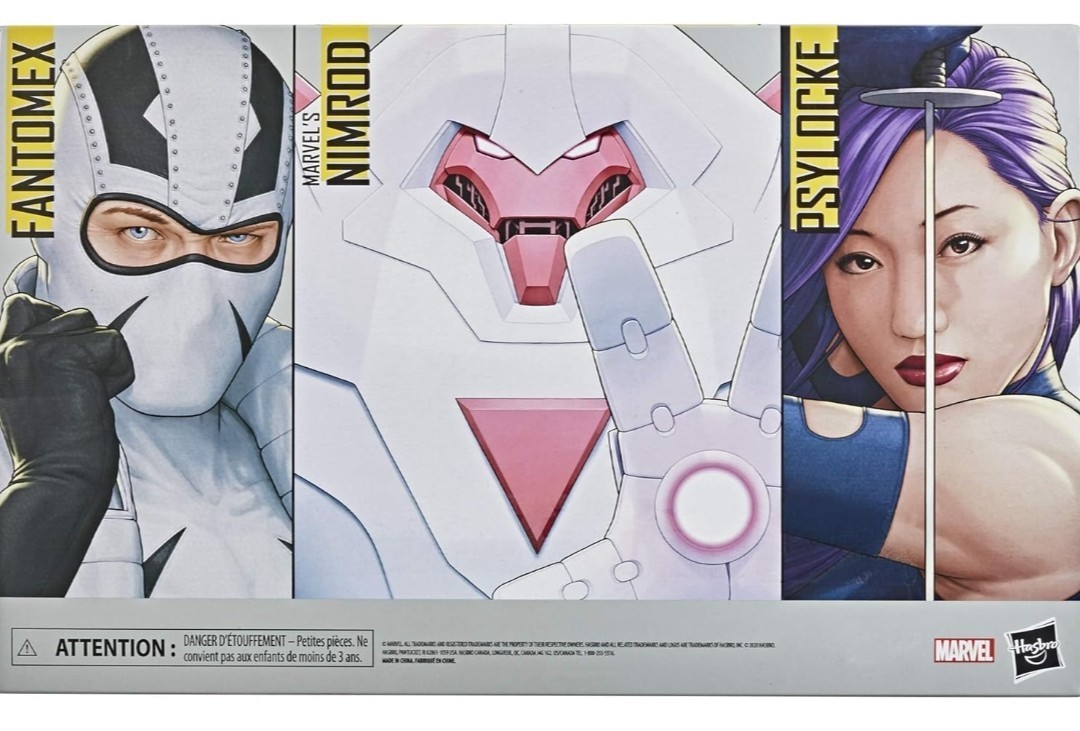 Marvel Legends Series X-Men Nimrod Psylocke & Fantomex 3-Pack