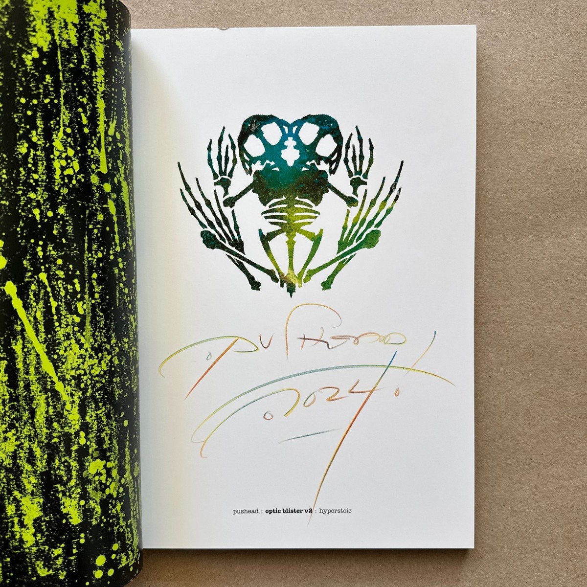 Pushead Optic Blister v2 Signed Art Zine Book Mini Art Print
