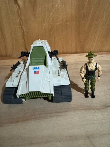 G. I. Joe ARAH Triple T tank w/ Sgt. Slaughter figure 1986 vintage Hasbro