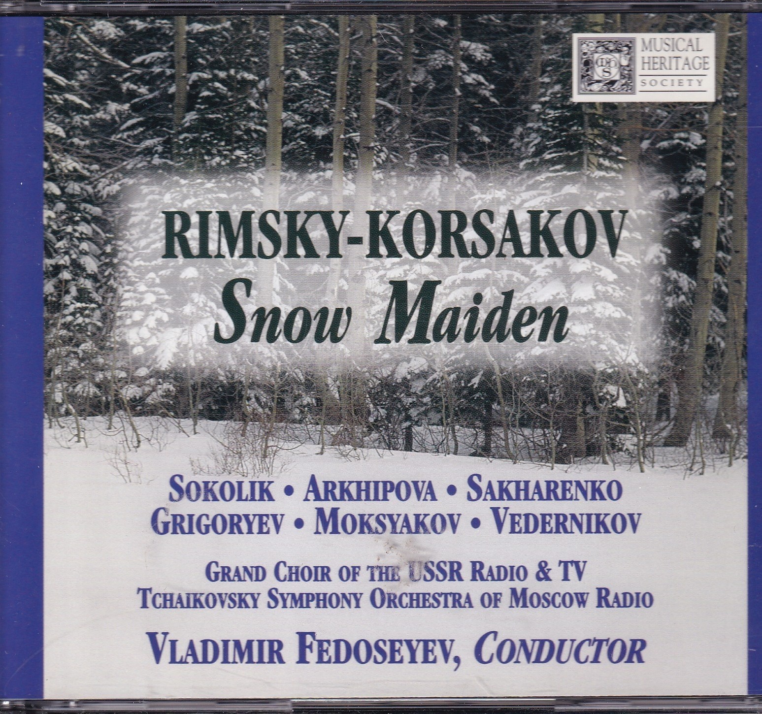 Rimsky Korsakov "Snow Maiden" Russian Cast 3 CD Set MHS