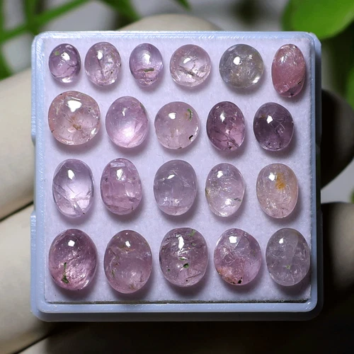 Burmese Pallete~ 21 PC Natural Spinel Untreated 5mm-8mm Cabochon Gemstones Lot
