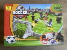 BRICK-LAND Sports Soccer Toy Soccer Stadium Includes Everything Your Kids Need