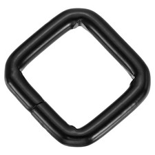 30 Pcs Metal Rectangle Buckle Ring Fit, 5/8 x 5/8" Buckle Metal Rings, Black