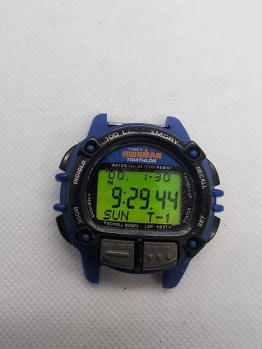 Timex Men's Ironman Triathlon Digital Watch Vintage with New Battery