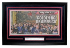 Donald Trump Inauguration New York Post January 21, 2025 Newspaper  Framed 93519
