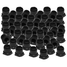 50 Pack Brake Bleeder Screw Caps Grease Zerk Fitting Cap Rubber Dust Cover