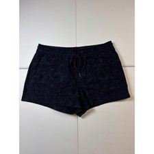 Athleta Camo Farallon Short Navy Blue Camouflage Cotton Blend Womens Size 14