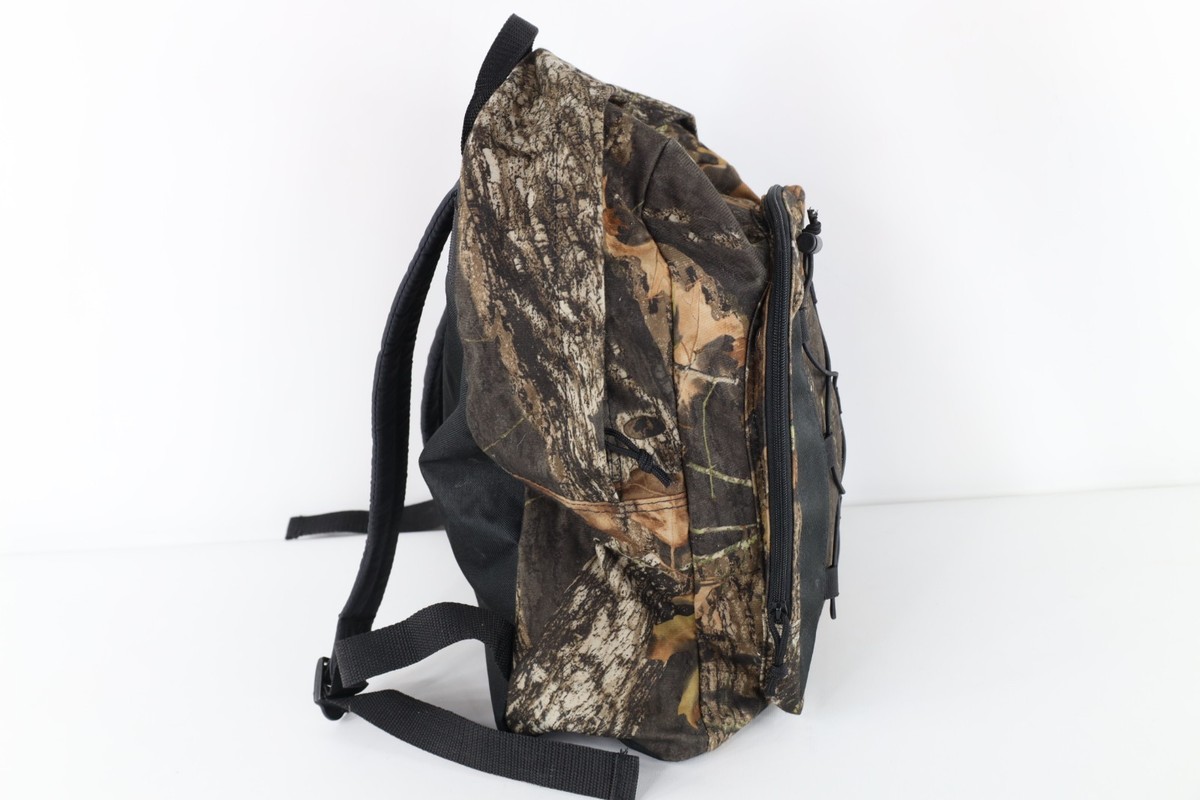Vintage 90s Y2K Streetwear Distressed Camouflage Backpack Book Bag