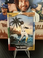 2025 Topps Bob Ross Joy of Baseball Fernando Tatis Jr Paint Splatter /99 Padres