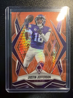 Panini Phoenix 2025 Justin Jefferson Orange Hyper /99 Vikings #135