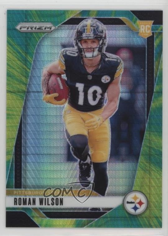 2024 Panini Prizm Rookies Hyper Prizm 136/180 Roman Wilson #384 16i3