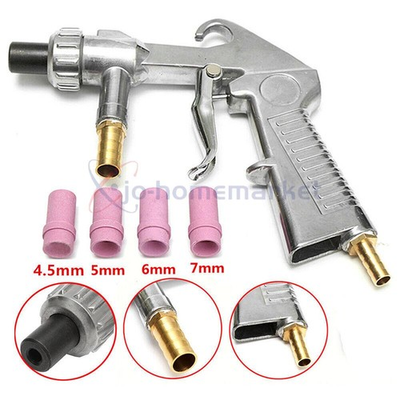#ad #ad Sandblaster Air Kit Abrasive Sandblasting Gun Sand Blaster with 4 Ceramic Nozzle $14.69